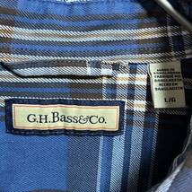 G.H.BASS & CO. ジーエイチバス　長袖シャツ チェック柄　サイズＬ　ビッグシルエット_画像3