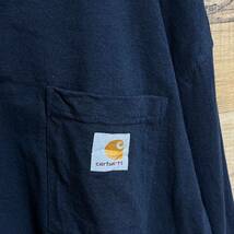 Carhartt カーハート　ロングスリーブTシャツ　長袖Tシャツ　ワンポイントロゴ　ビッグサイズ3XL オーバーサイズ　ビッグシルエット_画像2