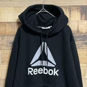 Reebok リーボック　スウェットパーカー プルオーバーパーカー ビッグロゴプリント　サイズS