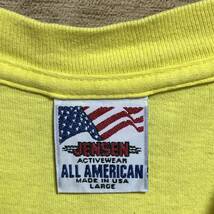 JENSEN 半袖Tシャツ　USA製 企業物プリント　アニマルプリント　イーグル　バックプリント　サイズＬ_画像4