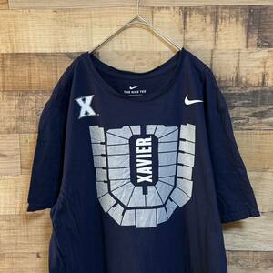 NIKEナイキ　半袖Tシャツ　xavier the x shirt ビッグロゴプリント　バックプリント　サイズXL