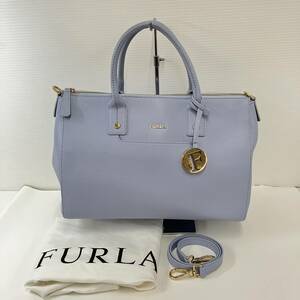 ★81893　美品　FURLA　フルラ　レザー　本革　2WAY　ハンドバッグ　ショルダー　トートバッグ　レディース　1円～★