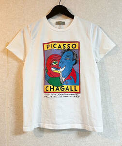 ポーラ美術館　『ピカソとシャガール 愛と平和の讃歌』展　半袖　Tシャツ　PICASSO　CHAGALL　絵画　Sサイズ