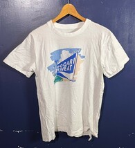 ポカリスエット（Pocari Sweat）　半袖　Tシャツ　大塚製薬　ロゴ　プリント　ドリンク　ホワイト　白_画像1
