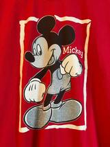 MICKEY UNLIMITED ディズニー ミッキーマウス　半袖　Tシャツ　DISNEY　レッド　赤　_画像2