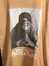 2PAC ｜ トゥパック　 Poetic Justice 半袖　Tシャツ　映画　HIPHOP　ラッパー　ベージュ系　M/Lサイズ_画像5