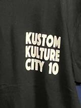 Kustom Kulture City 10　半袖　Tシャツ 10周年　小田原　カスタムカー　自動車　モータースポーツ　Mサイズ_画像4