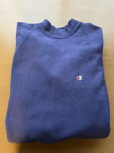 USA製 Champion reverse weave mock neck パープルナス モックネック リバースウィーブ XL