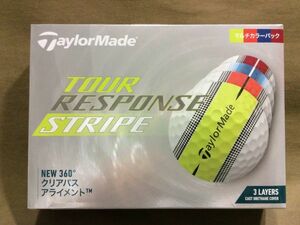 BD-362●即決 送料無料 箱難あり 未使用品 テーラーメイド TMJ23 TourResponse Stripe JPN 23 ツアーレスポンス マルチカラー 1ダース