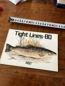  rare Abu catalog 1980 year ABU tight lines tight line Old rod reel Brown trout 