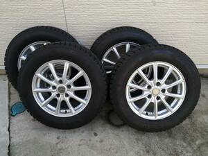 ★送料無料! 家中保管 バリ山美品! GOODYEAR ICE NAVI6(2020年) 215/65R16 + BRIDGESTONE ECO FORME SE-15 16X6.5J +38 5-114.3