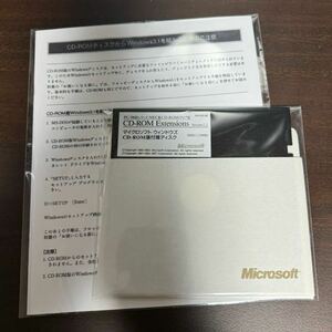 Microsoft CD-ROM Extensions Ver 2.2 5.25インチFDD マイクロソフト 動作未確認 