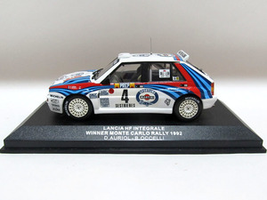 A★ixo/イクソ 1/43★ ランチア スーパーデルタ（デルタ インテグラーレ エボルツォーネ）1992モンテカルロ優勝車 ★Lancia Delta Evo★ 難