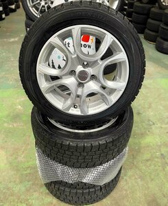 中古 社外アルミ 15インチ + 中古 タイヤ DUNLOP WINTER MAXX 185/55R15 2019年製 4本セット！フィアット500