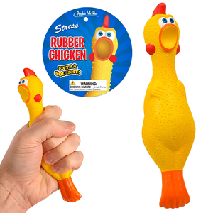 ストレス ラバーチキン STRESS RUBBER CHICKEN ニワトリ 人形 フィギュア おもちゃ にぎにぎ スクイーズ おもしろ