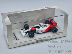 【24日まで送料無料】 True Scale Model 1/43 マクラーレン ホンダ McLaren HONDA MP4/6 #2 G.ベルガー Marlboro加工 TSM トゥルースケール