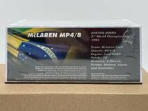 Altaya 1/43 マクラーレン ホンダ McLaren HONDA MP4/8 #8 A.セナ 1992 シュリンク包装未開封品 アルタヤ_画像6