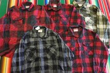 LSH-WSH4 ラングラー Wrangler フリース長袖チェックシャツ￥1～ビンテージUS古着卸セット業者まとめ売り_画像1