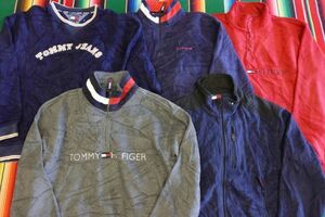 FLC-PICK12 90s ビンテージ トミーヒルフィガー TOMMY HILFIGER フリースMIX ￥1～ビンテージUS古着卸セット業者まとめ売り