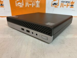 【ハード王】1円～/HP ProDesk400G4DM/Corei3-8100T/8GB/ストレージ無/6158-R13