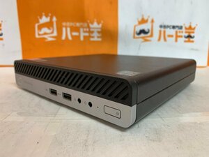 【ハード王】1円～/HP ProDesk400G4DM/Corei3-8100T/4GB/ストレージ無/6154-R13