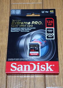 SanDisk Extreme PRO SDSDXXD-128G-GN4IN [128GB] 海外輸入版 未開封未使用