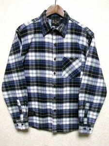 ★美品★USA製 The Vermont Flannel バーモントフランネル 長袖 チェック ヘビー ネルシャツ L★好配色 トップス アメカジ アメリカ製