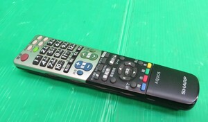 即発送！7072■送料無料！美品SHARP　シャープ　テレビリモコン　GA835WJSA■　動作品　保証付