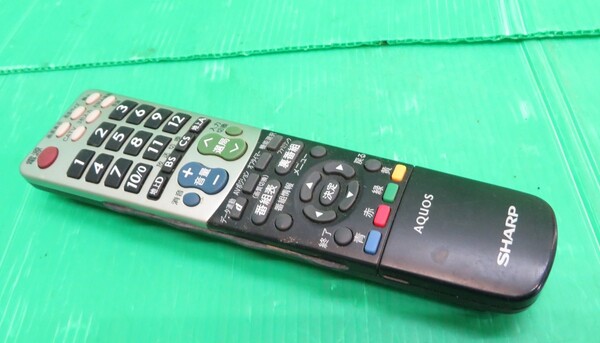即発送!AU-7073■送料無料!SHARP シャープ テレビリモコン GA814WJSA■ 動作品 保証付