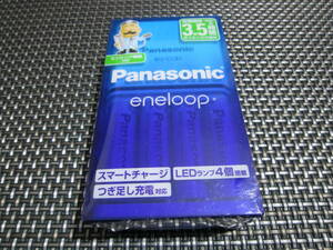 ☆必需品！新品未開封☆パナソニック 単3形 エネループ 4本付充電器セット K-KJ83MCC40 製造年月 2022年04月
