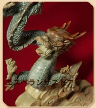 昇り龍 風水龍神 50.5cm 銅製 置物 (伝統工芸品 銅器 高級置物 少量生産品 金運アップ 置物)昇運金龍 龍の置物 風水 開運 強運 干支 縁起物_画像5