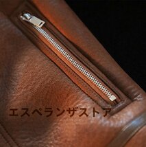 [エスペランザストア]フライトジャケット ムートン コート ラムウール 毛皮ファーコート 保温 本革 防寒服 ラムレザー 男女兼用 M～5XL_画像4