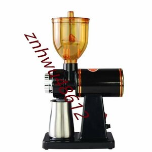 [エスペランザストア] 電動コーヒーミル コーヒーミル コーヒーグラインダー 電動ミル 8段階変速調整 ブラック
