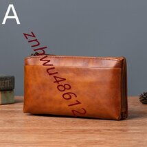 [エスペランザストア]セカンドバッグ メンズバッグ レザー 持ち手付き 本革 ビジネス クラッチバッグ おしゃれ 鞄 2色の選択_画像3