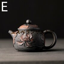 [エスペランザストア]職人手作り 陶器 煎茶道具 茶壺 茶壷 急須 常滑焼 茶器 茶道具 容量：200ML_画像1