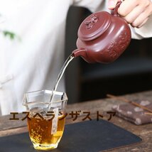 [エスペランザストア]職人手作り 陶器 煎茶道具 茶壺 茶壷 急須 常滑焼 茶器 茶道具 容量：280ML_画像3