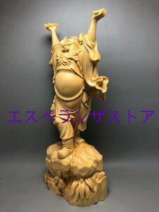 [エスペランザストア]鍾馗様 鍾馗さま 鐘馗 仏像 木彫り仏像 魔除け・厄除けの守護神 開運祈願済 疫病・災厄から守ってくれる総高30cm