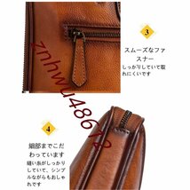 [エスペランザストア]手染め ヌメ革 ハンドメイド メンズバッグ 本革 ビジネスバッグ ブリーフケース レザー 通勤鞄 手提げバッグ 出張_画像7