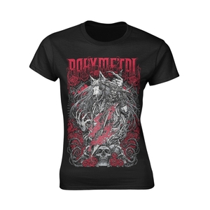 ★ベビーメタル Lady's Tシャツ BABYMETAL ROSE WOLF 正規品 Ladys - M 新品 キツネ 狐 骸骨 薔薇