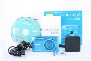 ★極上美品★ニコン NIKON COOLPIX S3600 ★付属品充実★#18972