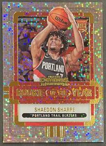 Shaedon Sharpe 2022-23 Contenders RC Rookie Of The Year Rookie Insert ルーキーカード Panini NBA