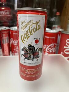 コカコーラ　250ml スリム缶　空缶 マニアコレクション放出 品 仙台コカコーラ25th 記念スリム　伊達政宗缶 
