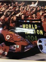★希少★ フェラーリF1 2004 チャンピオン サイン&ゼッケン本物_画像3