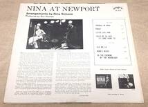 ●トップコンディション極上美盤Mono完オリ完品Nina Simone / At Newport●Janis Joplinネタ！名演名唱満載ライヴ_画像3
