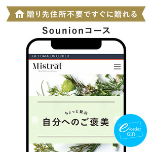 特割！Mistral(ミストラル) order gift（ギフト）引換券 タイプ ＜Sounion(スーニオン)＞