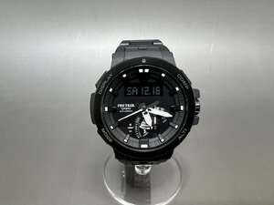 新品同様 定価99,000円 CASIO プロトレック電波ソーラー腕時計 PRW-7000FC-1BJF ブラック メンズ 福井県質屋の質セブン