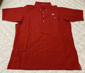  Yonex YONEX Golf wear short sleeves button down polo-shirt M size red 