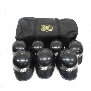 tyys 949-1 306 ZETT ゼット J.S.B.B 軟式野球用 ヘルメット BHL380 7個セット サイズ（S×1個、M×4個、L×2個）両耳付き 左右兼用