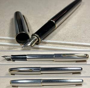 万年筆 PARKER パーカー SONNET ソネット シルバー・カスケード Silver Cascade XF 18K(18金）ニブ 美品