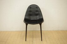 Cassina カッシーナ 245 CAPRICE カプリス チェア 椅子 黒 本革 グロッシーブラック本体 フィリップ・スタルク 定価17万～_画像2